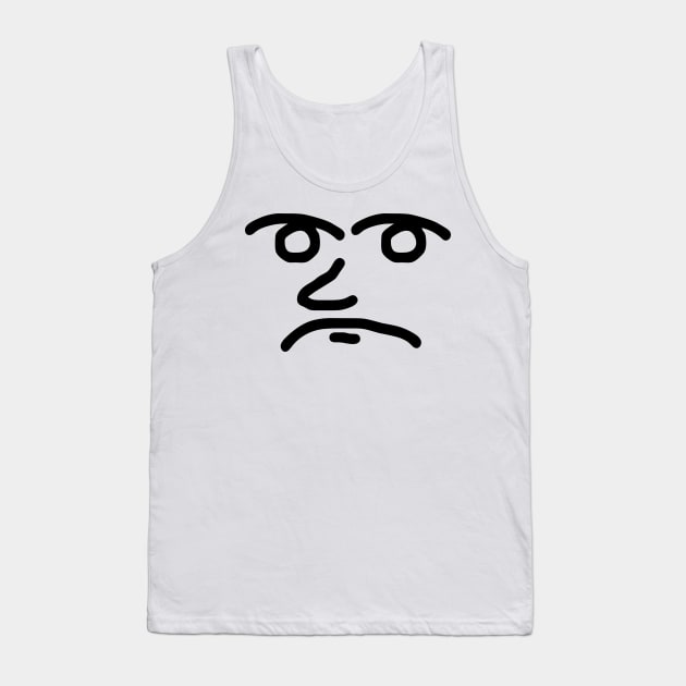 Offended Face Tank Top by Baddy's Shop